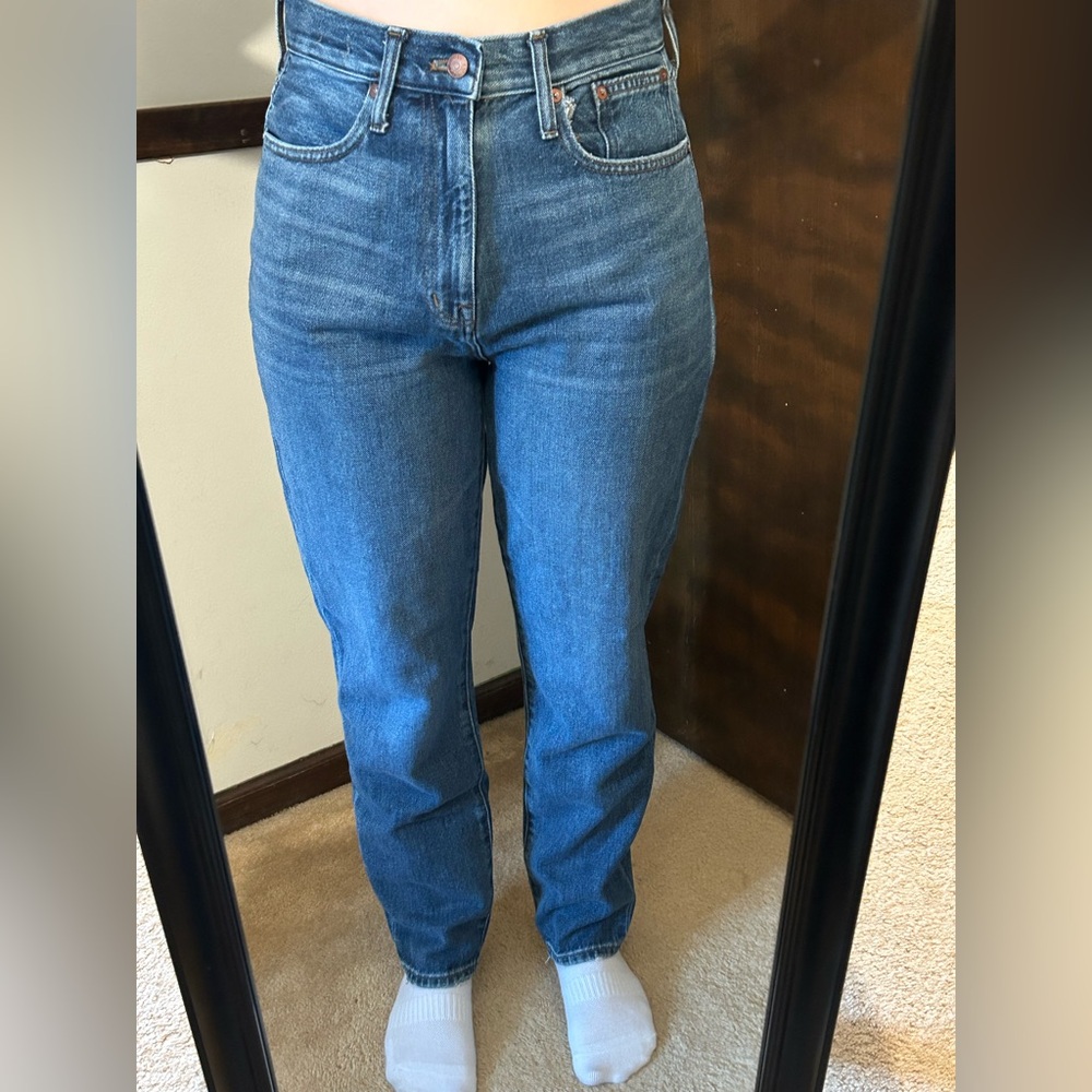 Madewell mom jean 27T 27 t 27 tall. 100% cotton